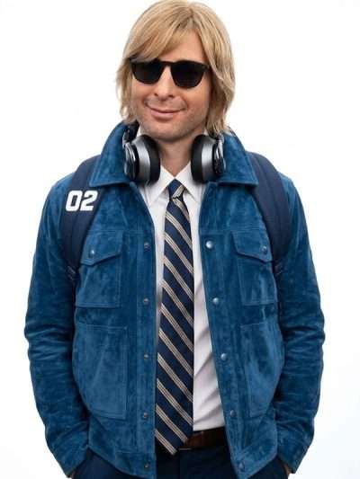 Chad Powers Russ Holliday Blue Suede Jacket