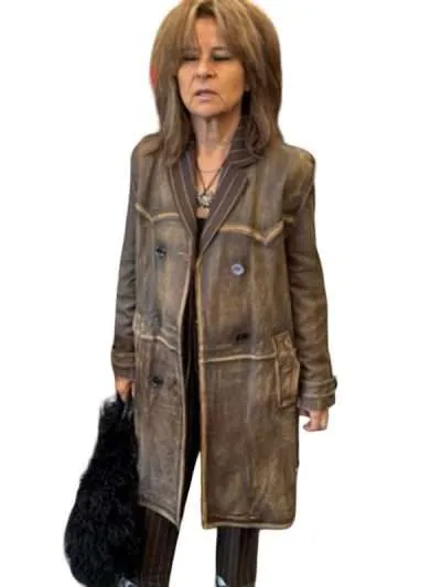 Ted Lasso S04 Zelda Southport Distressed Leather Coat