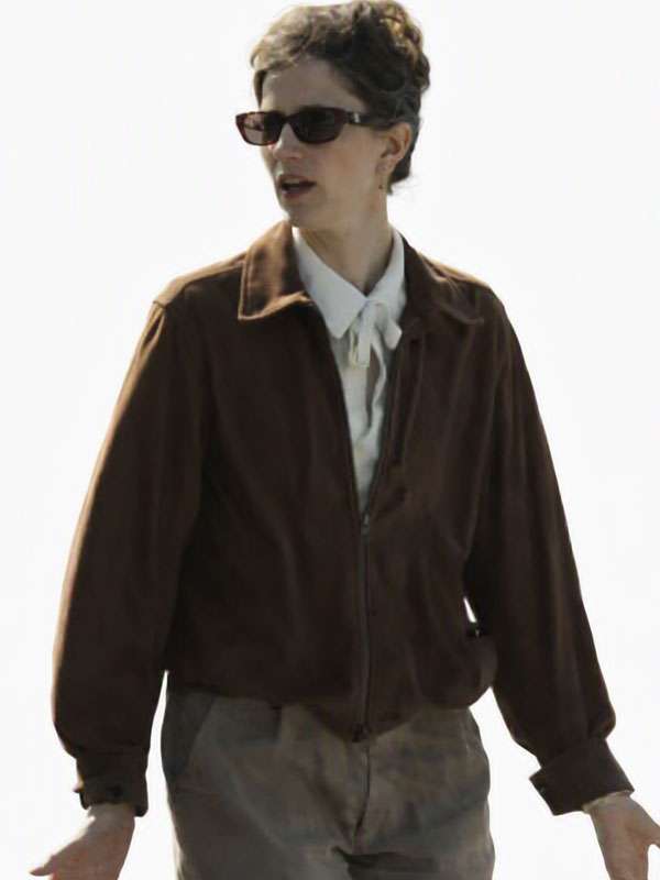 The Gentlemen S02 Benedetta Porcaroli Brown Suede Jacket