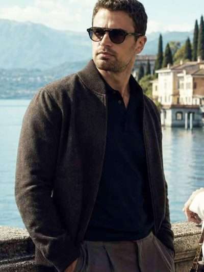 The Gentlemen S02 Theo James Brown Wool Bomber Jacket