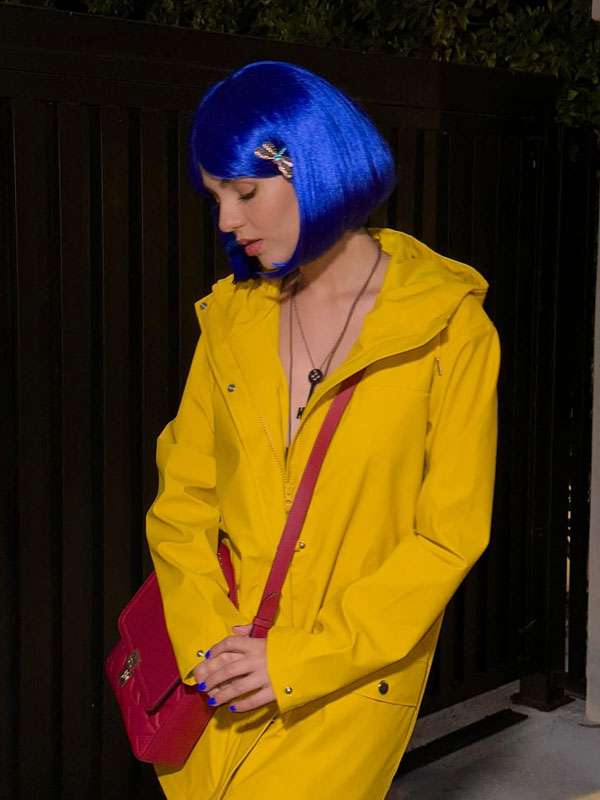 Victoria Justice Coraline Yellow Raincoat for Halloween