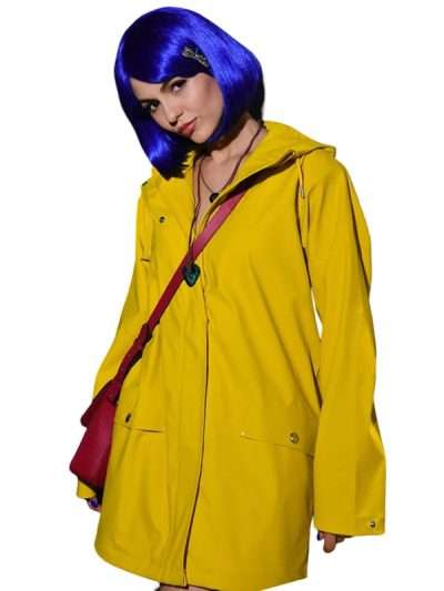 Victoria Justice Coraline Yellow Raincoat