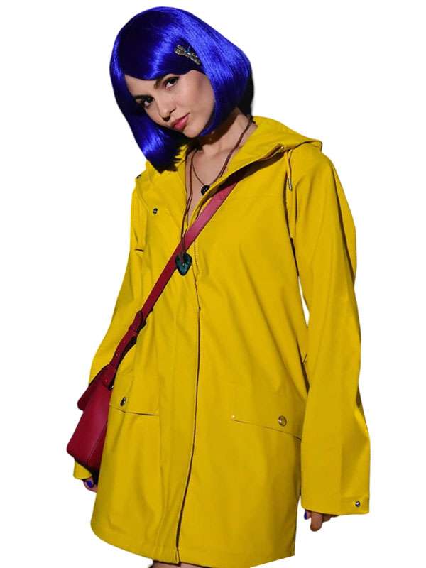 Victoria Justice Coraline Yellow Raincoat