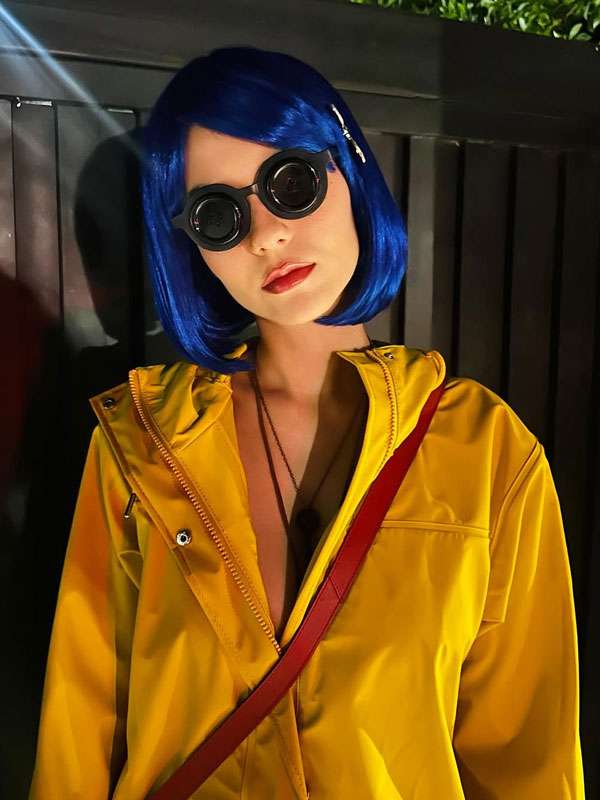 Victoria Justice Coraline Raincoat for Halloween