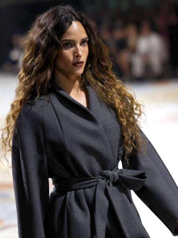 Vogue World 2026 Milano Fashion Week Adria Arjona Wool Coat