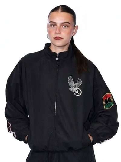 WNBA Gabriela Jaquez Black Track Jacket