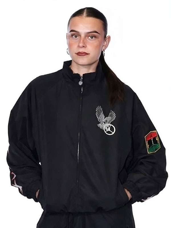WNBA Gabriela Jaquez Black Track Jacket