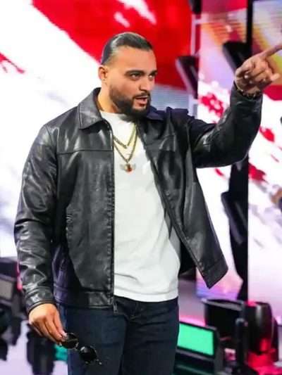 WWE NXT 2026 Florida Mike Santana Black Leather Jacket