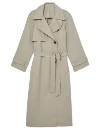 Amelia Bullmore Marble Hall Murders Grey Trench Coat