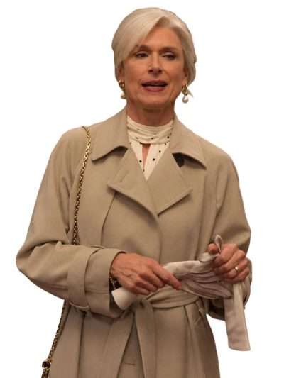 Marble Hall Murders Amelia Bullmore Grey Trench Coat