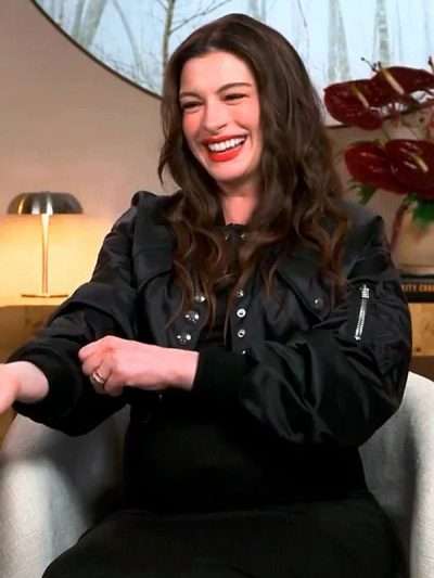 Anne Hathaway Verity 2026 Promo Black Jacket