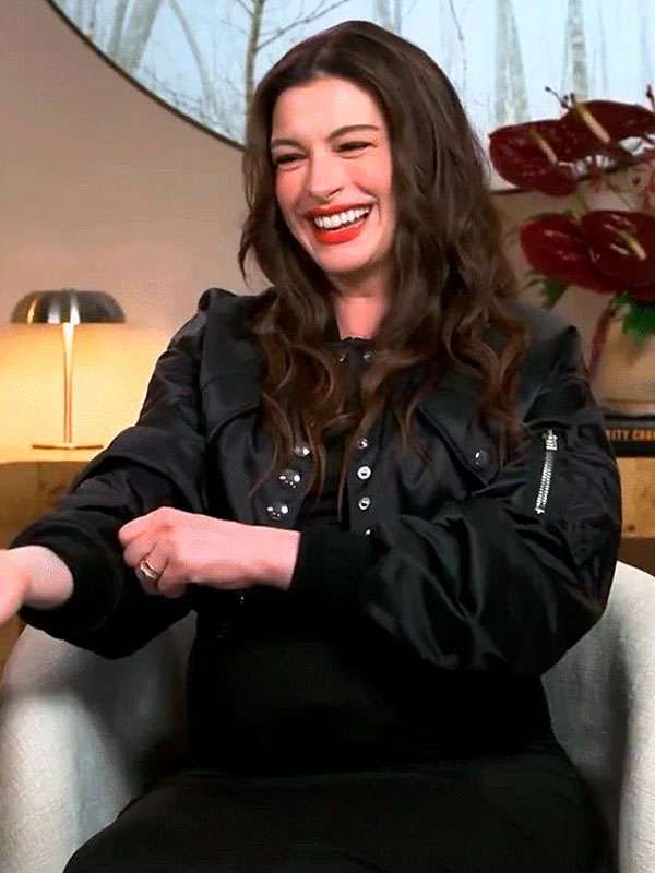 Anne Hathaway Verity 2026 Promo Black Jacket