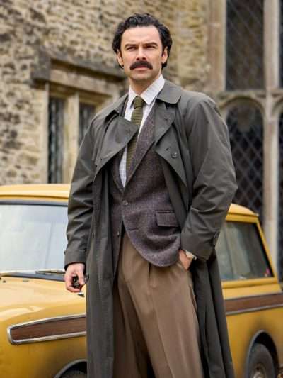 Rivals Declan O Hara Grey Trench Coat