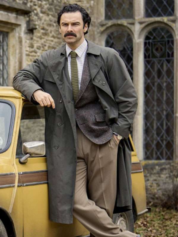 Declan O' Hara Rivals Grey Trench Coat