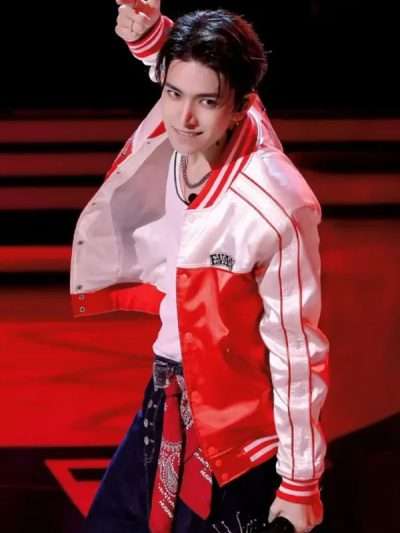 EVAN Lee Hee-seung NBA China Games 2026 Fan Day Satin Bomber Jacket