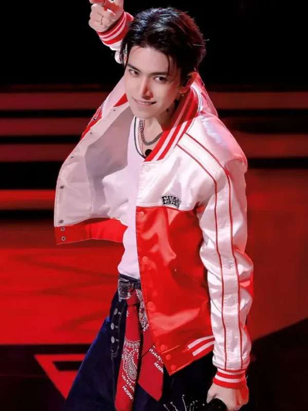 EVAN Lee Hee-seung NBA China Games 2026 Fan Day Satin Bomber Jacket