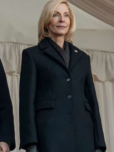 Grace Penn The Diplomat S04 Black Wool Coat