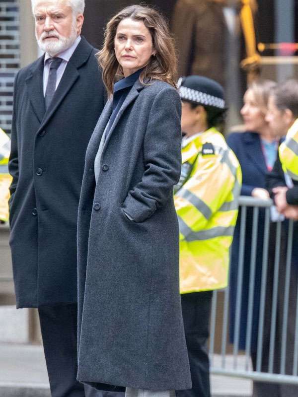 Kate Wyler The Diplomat S04 Grey Wool Coat