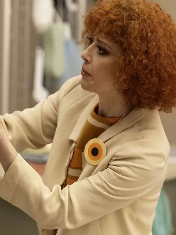 Natasha Lyonne Klara and the Sun 2026 Beige Wool Jacket