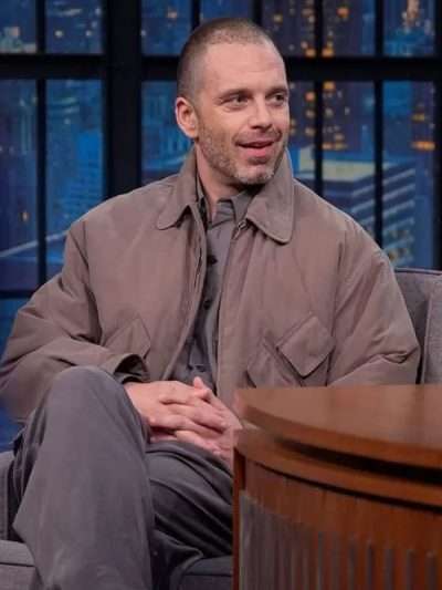 Late Night with Seth Meyers 2026 Sebastian Stan Jacket