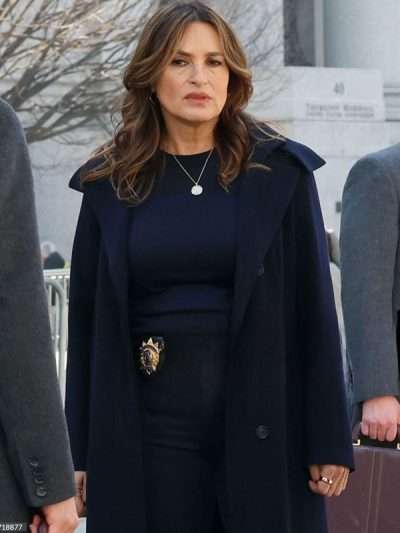 Law and Order SVU Olivia Benson Blue Wool Coat
