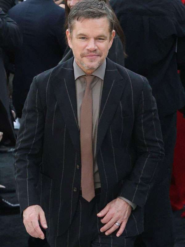 Matt Damon Animals Premiere Black Suit
