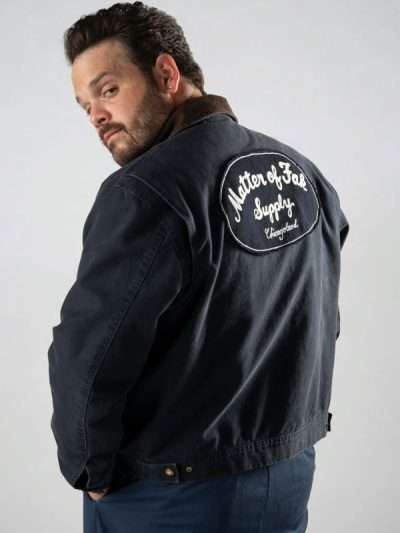 Matter of Fak Supply The Bear Blue Cotton Jacket