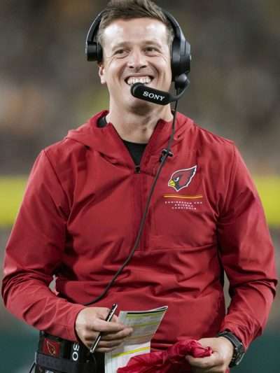 Mike LaFleur Cardinals Preseason 2026 Red Anorak Jacket