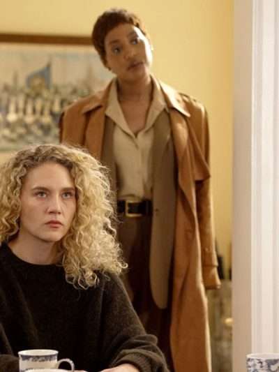 Nia Wallace Line of Fire Tan Suede Leather Coat