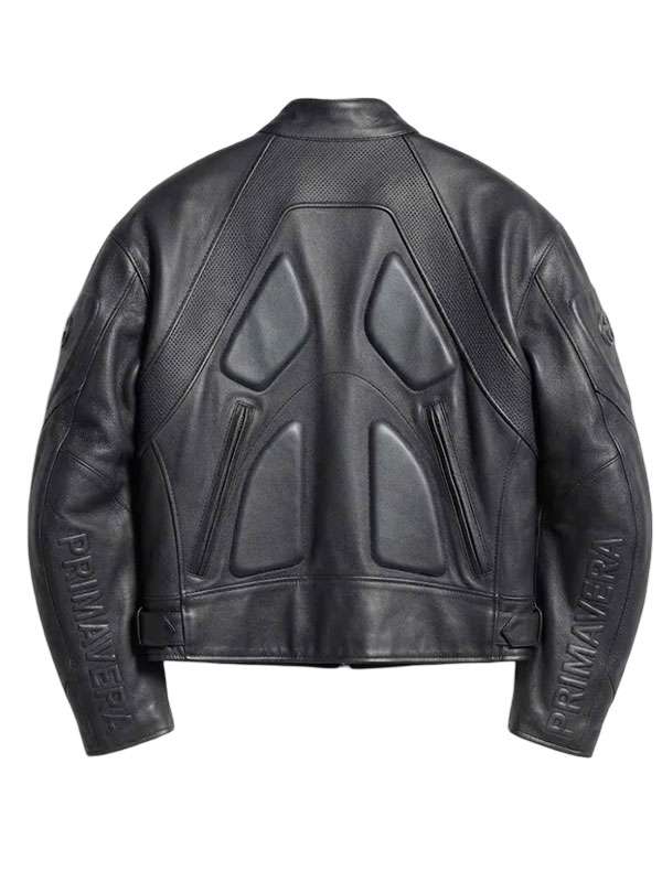 Primavera Black Moto Leather Jacket