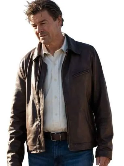 Lanterns S01 John Stewart Black Bomber Leather Jacket