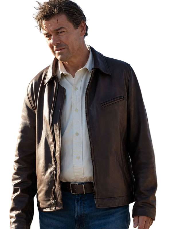 Lanterns S01 John Stewart Black Bomber Leather Jacket