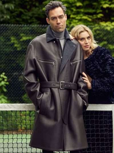 Rivals S02 Alex Hassell Leather Coat