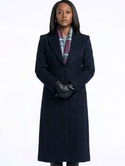 The Diplomat S04 Billie Appiah Black Coat