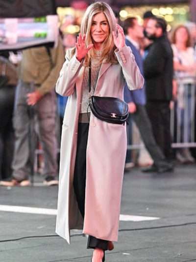 Jennifer Aniston Friends TV Series Green Trench Coat