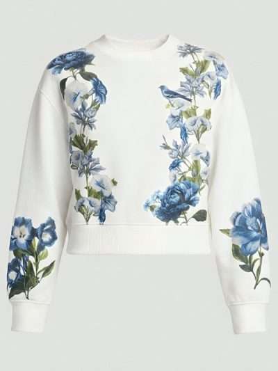 The Young And The Restless Sharon Case White Floral Sweatshirt