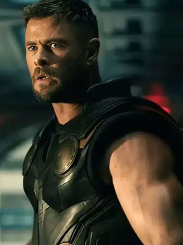 Thor Avengers Doomsday Black Leather Vest