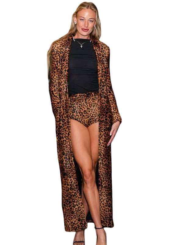 Sophie Cunningham 2026 Leopard Print Coat