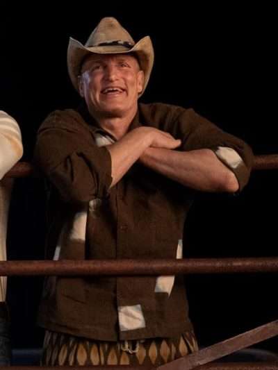 Brothers 2026 Woody Harrelson Brown Shirt